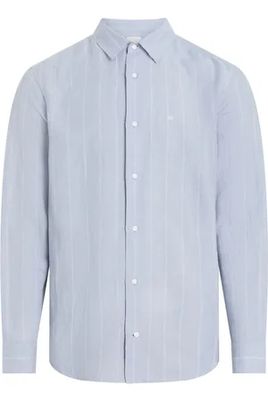 Calvin Klein Normal pasform Stribet Langærmet SkjorterX-Large
