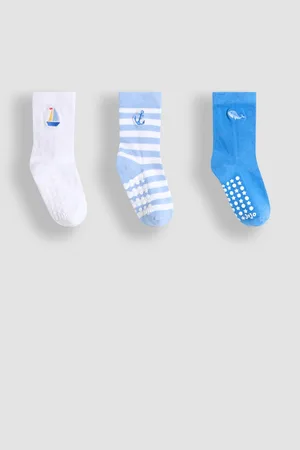 JoJo Maman Bébé Embroidered Socks 3 Pack6268cm