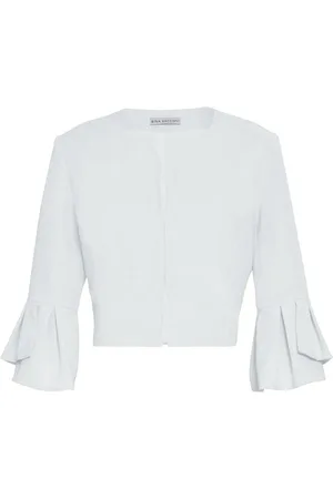 Gina Bacconi Hvid Gigi MOSS Crepe Bolero42