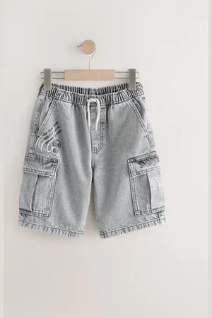 Next 100% Denim cargo-shorts (3-16år)122128cm