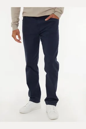 Threadbare Straight Leg Cotton Canvas Trousers With Stretch30