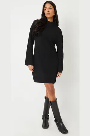 Threadbare Cable Sleeve Knitted Jumper Dress40