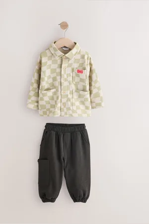 Next 100% Cotton Jersey Shirt and Joggers Set (3mths-7yrs)6 - 9 måneder (68 - 74cm)