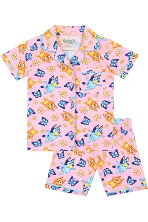 Character Bluey Button Up 100% Cotton Pyjamas8692cm