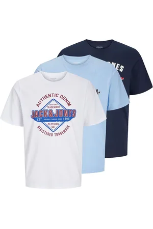 JACK & JONES 3 Pack Kortærmet T-shirt med trykM