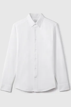 Reiss Greenwich Slim Fit Button-Down Krave Cotton Oxford SkjorterXXL
