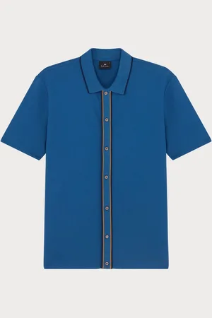 Paul Smith Contrast Button Down White Polo ShirtS