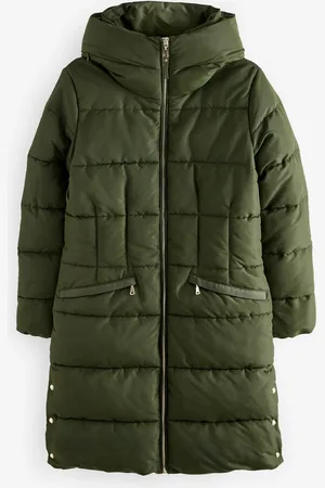Next Vandafvisende Polstret Puffer Hooded Mid Length Coat50
