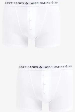 Jeff Banks Classic Repeat Logo Taljeknap Flu BokserS
