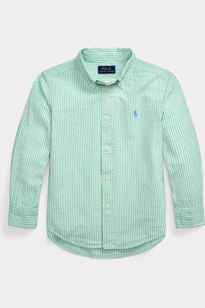 Ralph Lauren Drenge Stribet Seersucker Skjorter7 år
