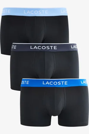 Lacoste Cotton Stretch Black Trunks 3 PackXL