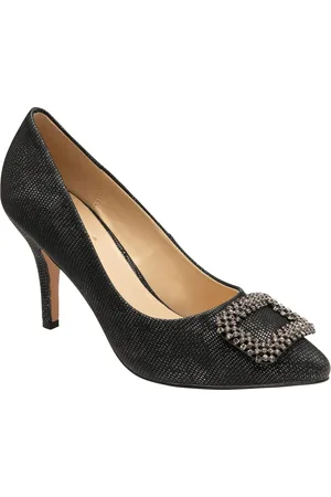 Lotus Snake-Print Court Shoes
