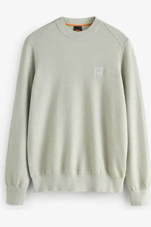 HUGO BOSS Anion Logo Patch Cashmere Blend Knit Jumperxxxlarge