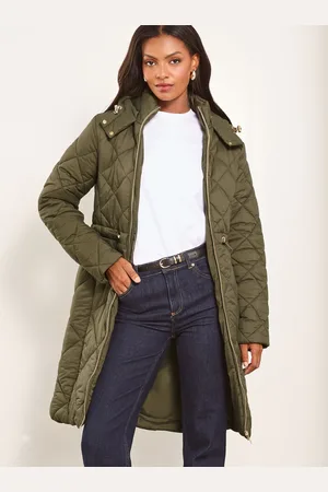 Lipsy London Vandafvisende quiltet polstret frakke48