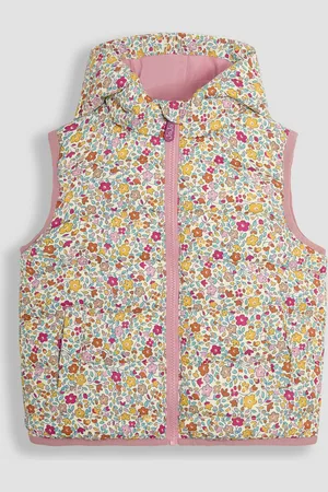 JoJo Maman Bébé Floral Quilted Puffer Gilet98104cm