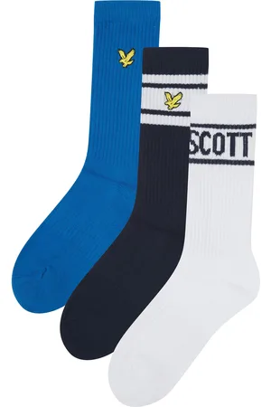 Lyle & Scott Boys Clint Cotton Sports Socks 3 Pack4 - 6 år (104 - 116cm)