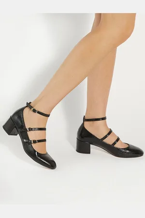 Dune Approach Triple Strap Maryjane Low Courtsko og hæle