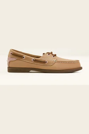 Ariat Antigua Leather Boat Brown Shoeseu42