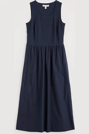 Seasalt Cornwall Madder Jersey Woven Mix Sleeveless Dress