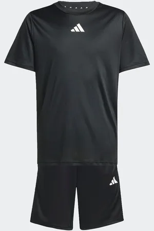 adidas 3 Stripes Training T-Shirt and Shorts Set11 - 12 år (146 - 152cm)