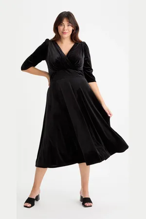 Scarlett & Jo Helena Velvet Long Midi Kjole54