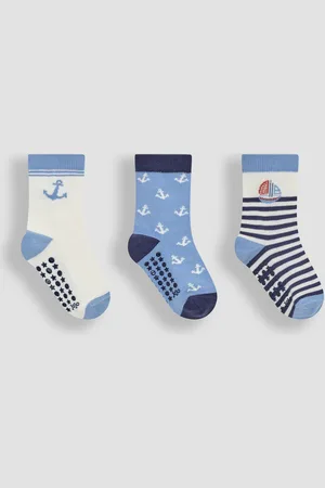 JoJo Maman Bébé 3-Pack Printed Socks6268cm