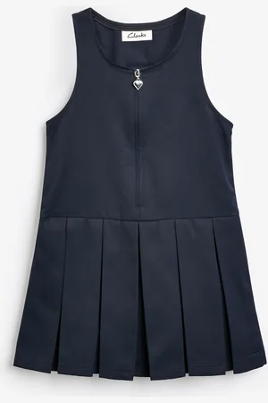 Clarks School Zip Front Pinafore Kjole4 år (104cm)