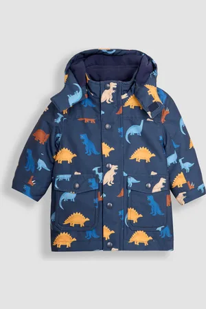 JoJo Maman Bébé Detachable Hood Print Parka2 - 3 år (92 - 98cm)