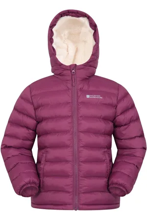 Mountain Warehouse Kids Seasons Vandafvisende imiteret pels foret Polstret jakke3 - 4 år (98 - 104cm)