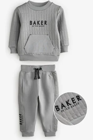 Ted Baker Grey Quilted Sweatshirt And Joggers Set10 år (140cm)