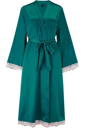 Pour Moi Dusk Satin and Lace Kimono Sleeve Gown44