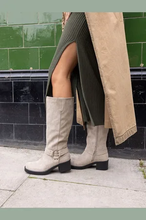 Novo Delaware Harness Biker Knee Boots