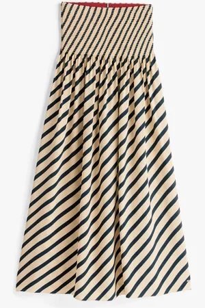 Tommy Hilfiger X Sofia Richie Grainge Breton Strip Maxi Fluid Skirt34