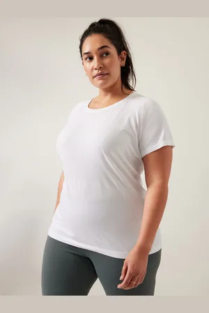 Athleta Kortærmet Rund hals Sømløs T-shirtL