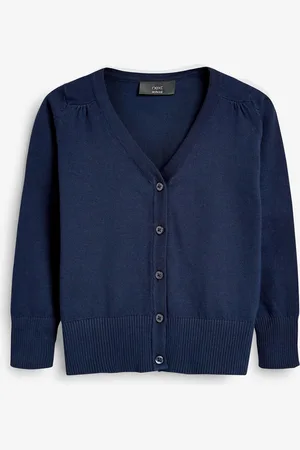 Next Cotton Rich School V-hals Cardigan (3-16år)6 år (116cm)