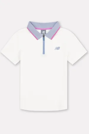 New Balance Kids Tennis 100% Bomuld Polo-skjorter166168cm