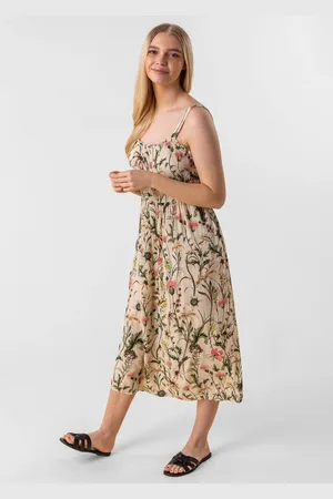Roman Floral Print Button Down Sun Dress38