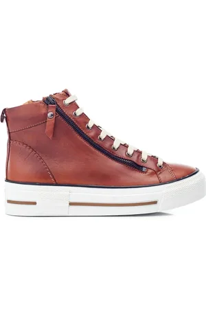 Moda In Pelle Annaken High Top Chunky Lace-Up Leather Trainers