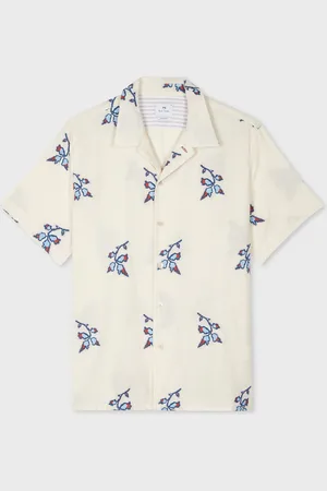 Paul Smith Casual Fit Short Sleeve 100% Cotton White Shirtxlarge