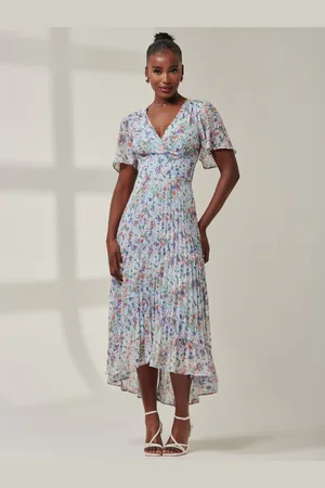 Jolie Moi Meagan V-Neck Chiffon Maxi Dress38