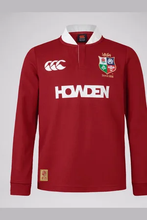 Canterbury Red British & Irish Lions Rugby Classic Long Sleeve Jersey14 år (164cm)