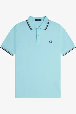 Fred Perry Poloskjorte med dobbelt stribe på kraveStor