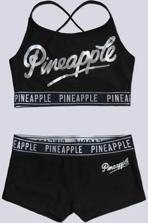 Pineapple Jacquard Piger 2 Pieces Bikini11 - 12 år (146 - 152cm)