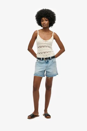 Superdry Mid Rise Cut Off Shorts40