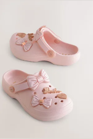 Ted Baker Girls Pink Charm Clogs Slippersuk2eu345