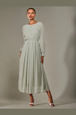 Jolie Moi Long Sleeve Chiffon Midaxi Dress40