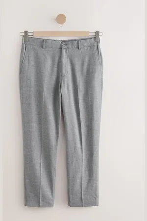 Next Linen Blend Texture Suit Trousers30l