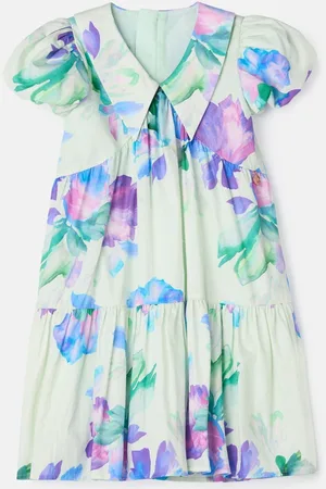 Angel & Rocket Lucia Mint Printed Tiered Kjole116122cm