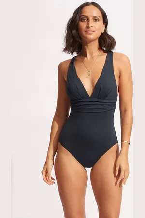 Seafolly Collective V-hals Crossback Genanvendt Nylon Stræk Badedragt36
