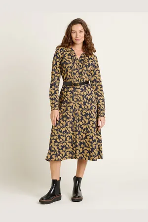 Brakeburn Charlotte Midi Shirt 100% Cotton Dress46